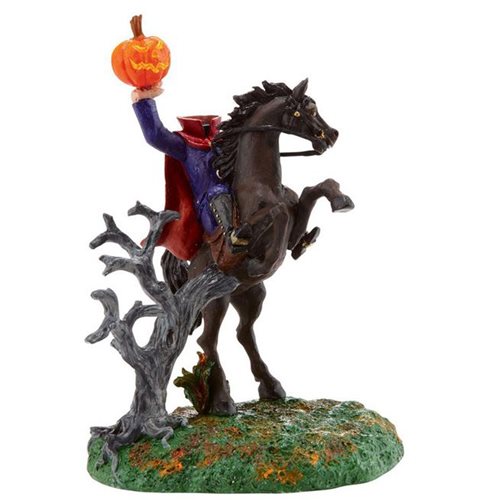 Snow Village Halloween The Headless Horseman Statue