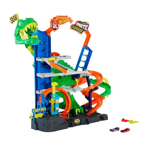Hot Wheels City Ultimate T-Rex Garage Vehicle Playset