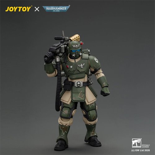 Joy Toy Warhammer 40,000 Astra Militarum Kasrkin 2 with Flamer Action Figure