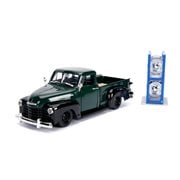 Just Trucks 1953 Chevrolet Pickup Dark Green 1:24 Scale Die-Cast Metal Vehicle with Tire Rack