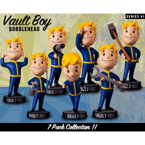 Fallout 4 Vault Boy 111 5-Inch Bobble Head Ser. 1 7-Pack Set