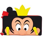 Alice in Wonderland Queen of Hearts Zip-Around Wallet