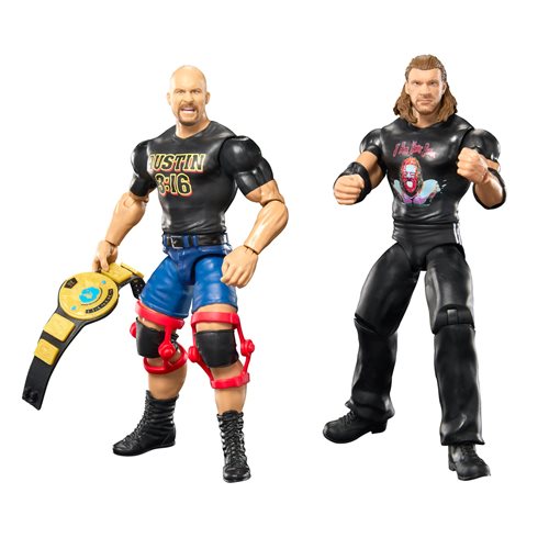 WWE Championship Showdown Series 15 Stone Cold Steve Austin and Triple H Action Figure 2-Pack