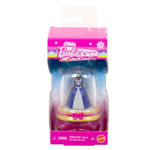 Mini BarbieLand Holiday Doll and Snow Globe Playset Case of 6