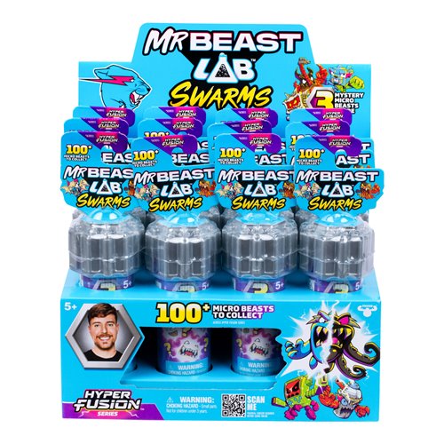 MrBeast Lab Swarms Test Tube 3-Pack Series 3 Display Case of 12