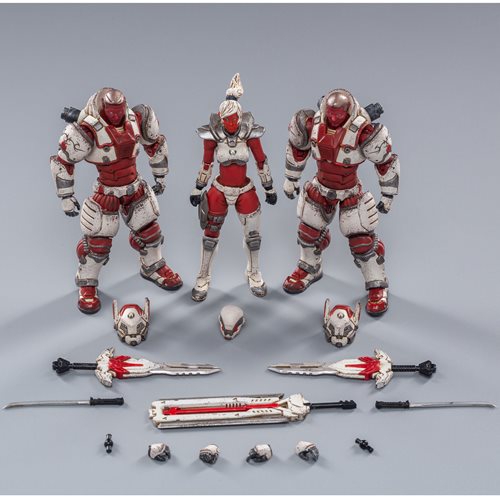 Joy Toy Saluk White Flame Legion 1:18 Scale Action Figure 3-Pack
