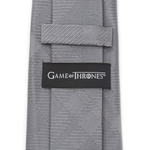 Game of Thrones Targaryen Dragon Gray Plaid Silk Men's Tie