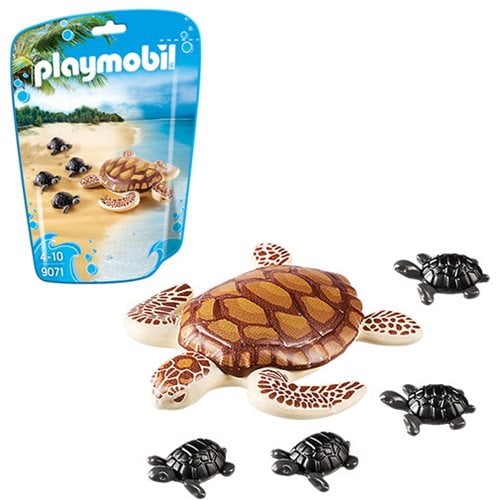 Friday latitude yawning Playmobil 9071 Sea Turtle with Babies - Entertainment Earth