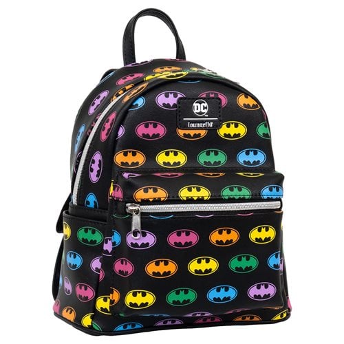 Batman Rainbow Logo Mini-Backpack - EE Exclusive