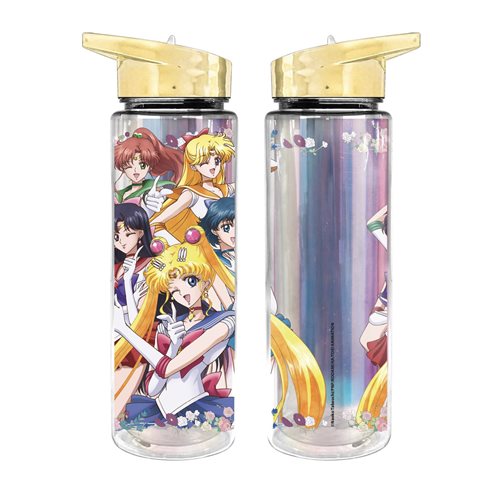 Sailor Moon Crystal Double-Wall Iridescent Plastic Water Bottle