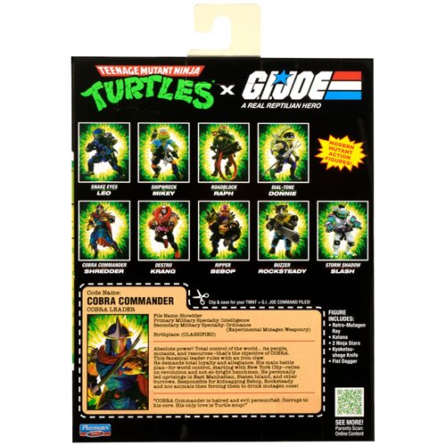 TMNT x G.I. Joe Shredder Cobra Commander Action Figure