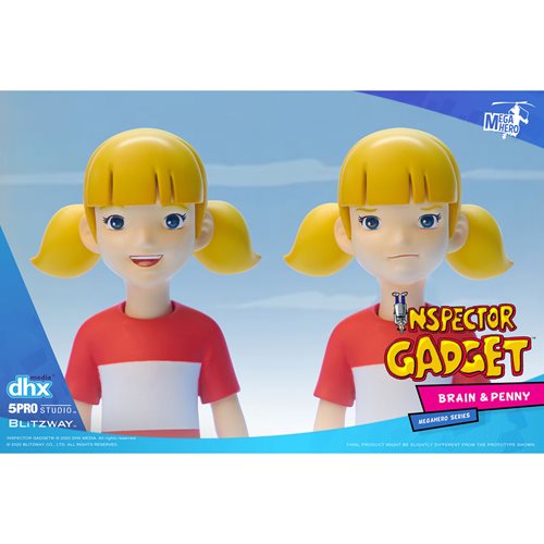 Inspector Gadget Brain and Penny Megahero Series Action Figure 2-Pack