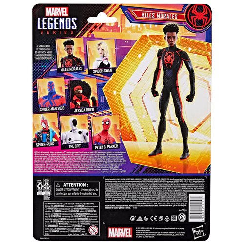 Spider-Man Across The Spider-Verse Marvel Legends Miles Morales 6-Inch Action Figure