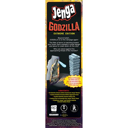Godzilla Extreme Edition Jenga Game