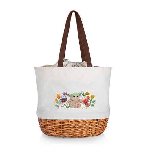 Star Wars: The Mandalorian The Child Coronado Canvas and Willow Basket Tote