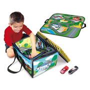 Full Throttle ZipBin Small Town Toy Box and Playmat Carry Case