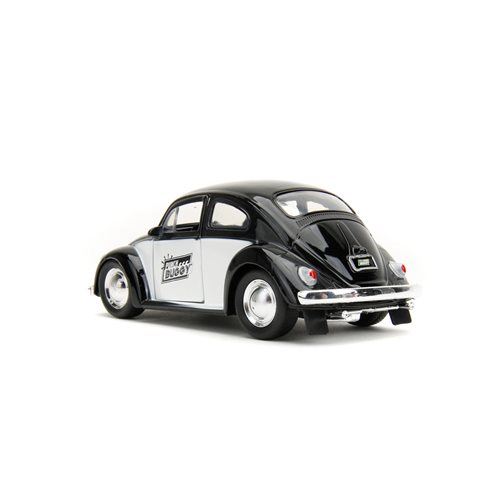 Punch Buggy 1959 Volkswagen Beetle Black 1:32 Scale Die-Cast Metal Vehicle with Boxing Gloves