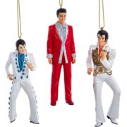 Elvis Presley 5-Inch Resin Ornament 3-Pack Set