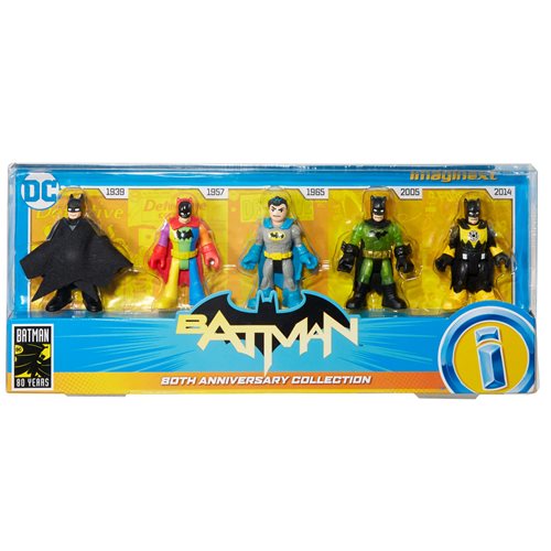 DC Super Friends Imaginext Batman 80th Anniversary Collection Figure