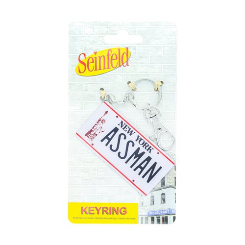 Seinfeld Assman License Plate Key Chain