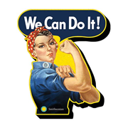 Rosie the Riveter Funky Chunky Magnet