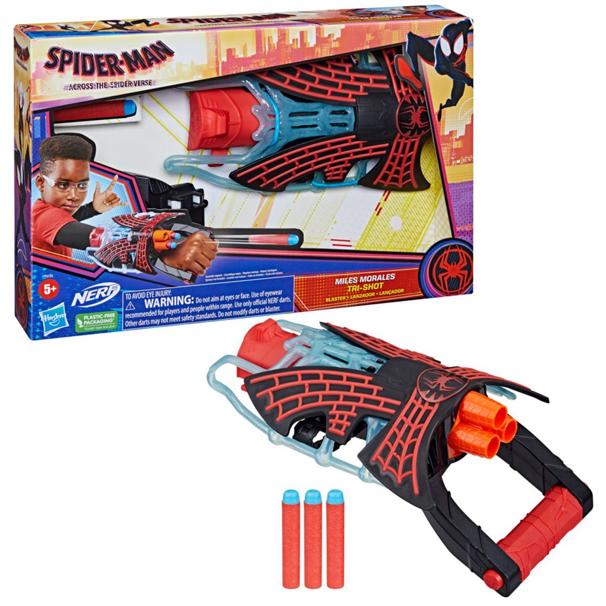 Spider-Man: Across the Spider-Verse NERF Miles Morales Tri-Shot