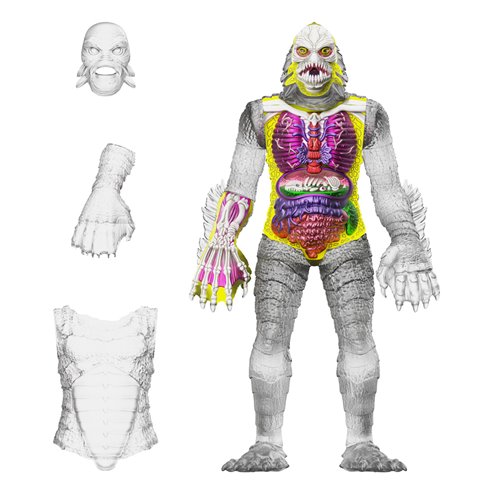 Universal Monsters Creature from the Black Lagoon Clear Super Cyborg Vinyl Figure