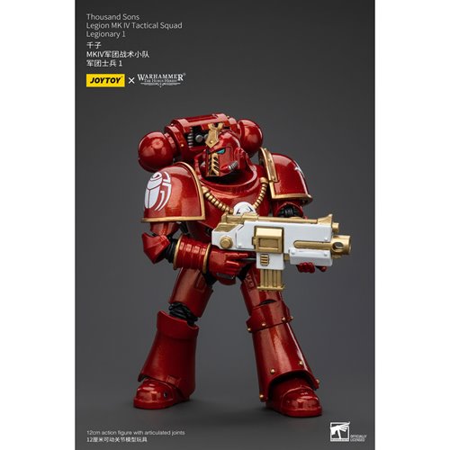 Joy Toy Warhammer 40,000 Thousand Sons Legion MK IV Tactital Squad Legionary 1 1:18 Scale Action Fig
