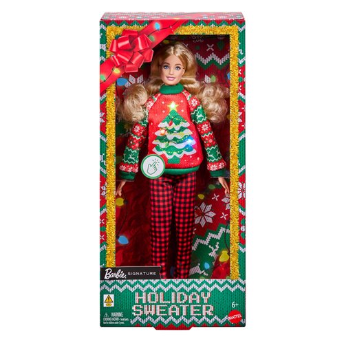 Barbie Ugly Sweater Doll with Blonde Hair