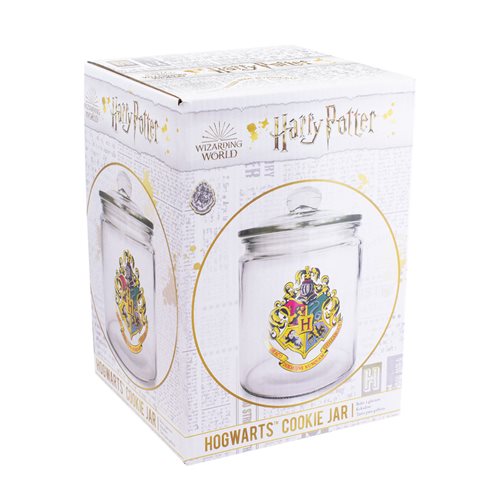 Harry Potter Hogwarts Glass Cookie Jar