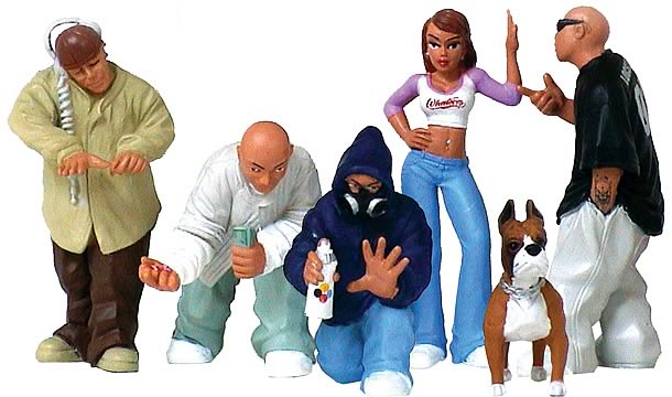 NEW Lil Locsters Poster Series # 3 Featuring the Urban Figures Figurines Homies 
