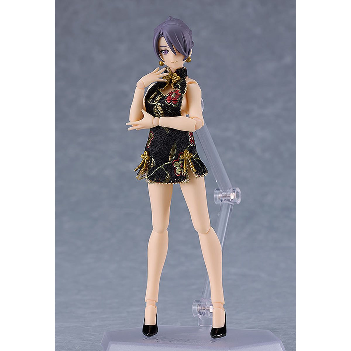Figma Dress Figma Styles Black Mini Skirt Chinese Dress Outfit