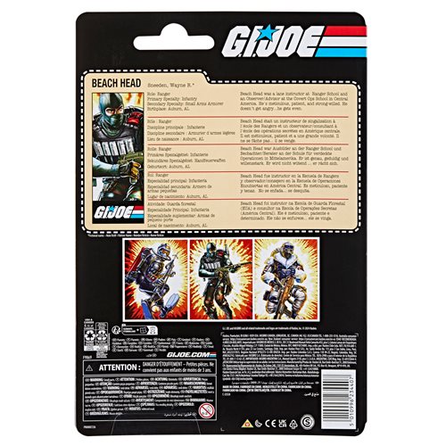 G.I. Joe Classified Series Retro Cardback Beach Head 6-Inch Action Figure
