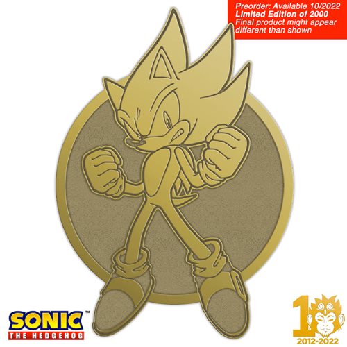 Sonic the Hedgehog Limited Edition Emblem Super Sonic Pin