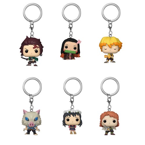 Demon Slayer Blind Funko Pocket Pop Key Chain - Random 4-Pack
