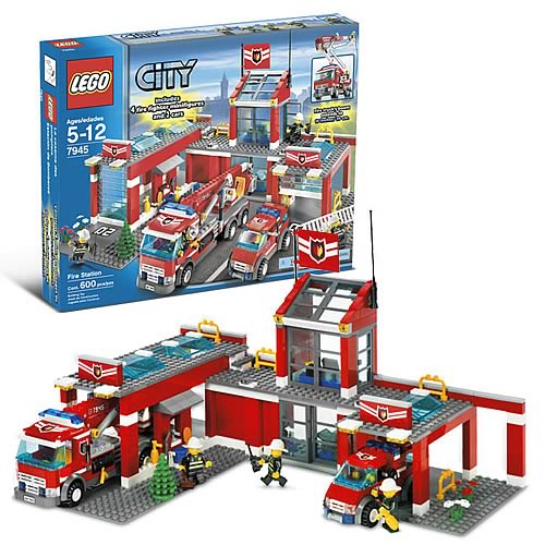 Gymnastik billedtekst Forord LEGO 7945 City Fire Station - Entertainment Earth
