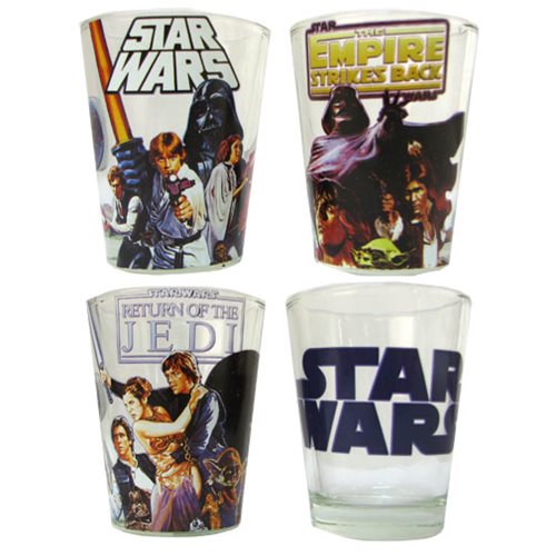 Star Wars Original Trilogy 2-Ounce Mini Shot Glasses | Set of 6