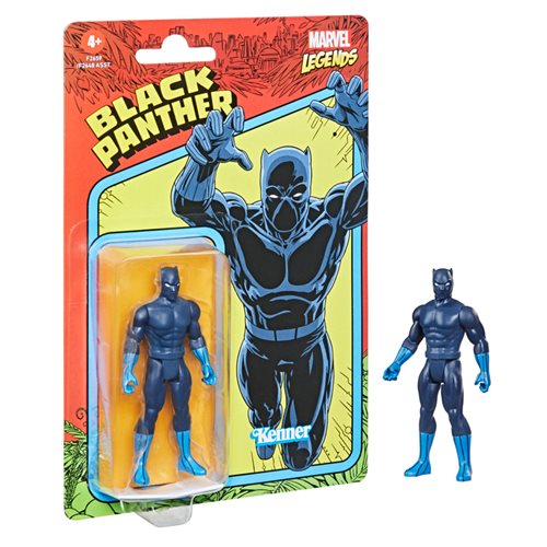 Marvel Legends Retro 375 Collection Black Panther 3 3/4-Inch Action Figure, Not Mint