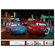 Disney Pixar Cars Neon Nightlife Paper Giclee Print