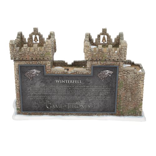 Game of Thrones Village Winterfell Castle Light-Up Statue