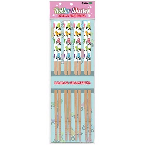 Roller Skates Bamboo Chopsticks Set of 4
