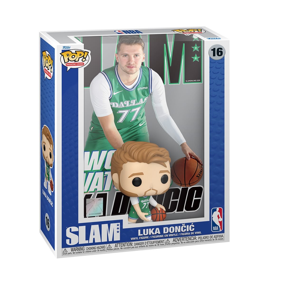 NBA SLAM Luka Doncic Funko Pop! Cover Figure #16 with Case