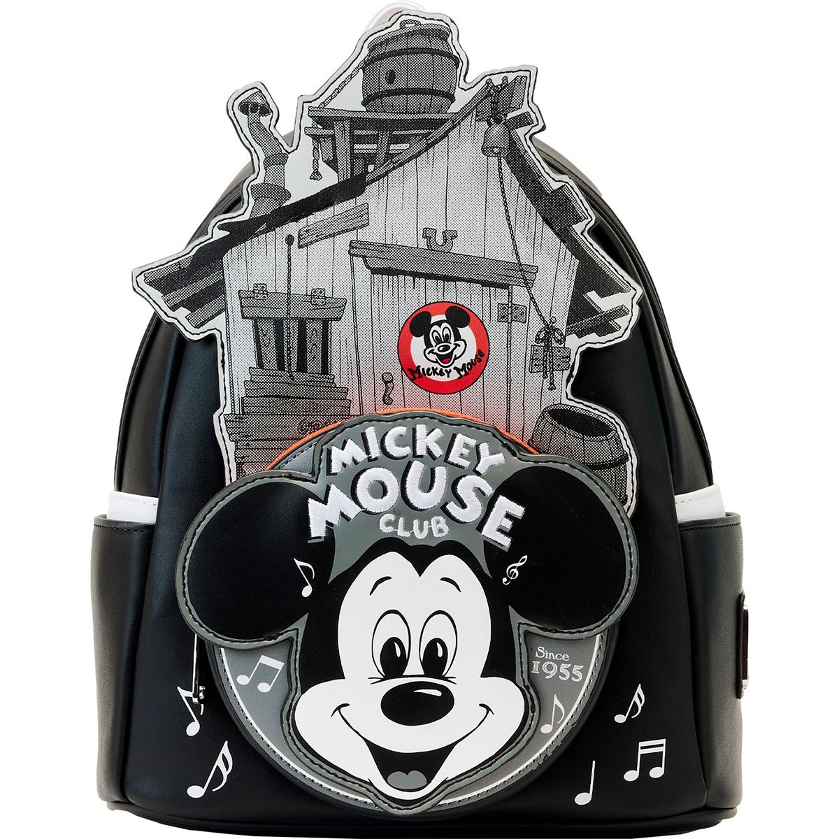 Disney Mickey Mouse Cartoon Faux Leather Mini Backpack 