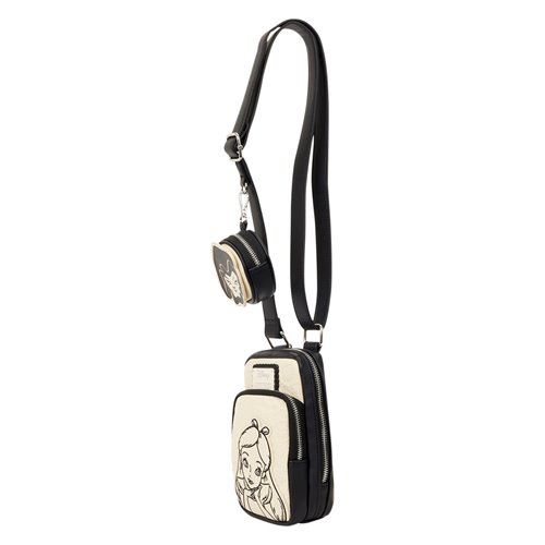 Alice in Wonderland Cell Phone Sling Crossbody Bag