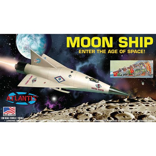 Moon Ship 1:96 Scale Plastic Model Kit