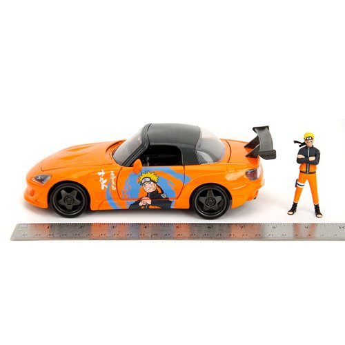 Naruto: Shippuden 2001 Honda S2000 1:24 Scale Die-Cast Metal Vehicle with Figure