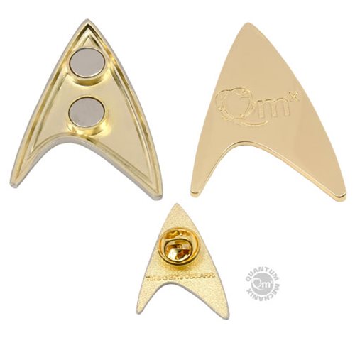 Star Trek: Discovery Enterprise Command Badge and Pin Set