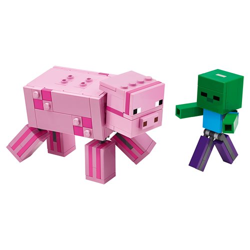 LEGO 21157 Minecraft BigFig Pig with Baby Zombie