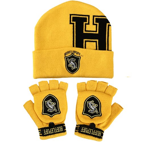 Harry Potter Hufflepuff Beanie and Glomitts Combo