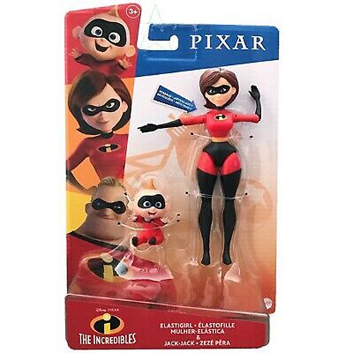 Disney-Pixar The Incredibles Elastigirl & Jack-Jack 7-inch Action Figure 2-Pack, Not Mint